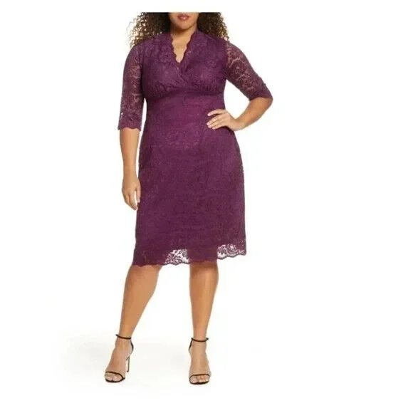 Kiyonna | Dresses | Kiyonna Lined Scalloped Boudoir Lace Dress Except Sleeves Purple Size X | Poshmark Kiyonna | Dresses | Kiyonna Lined Scalloped Boudoir Lace Dress Except Sleeves Purple Size X | Poshmark
